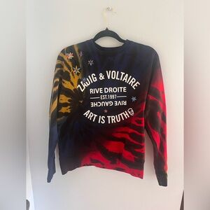 Zadig and Voltaire tie die sweatshirt